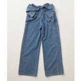ブルー | 【S/Mサイズ展開】バックリボンストレートデニムパンツ | RMAF　NICE CLAUP / OLIVE des OLIVE