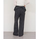 ブラック | 【S/Mサイズ展開】バックリボンストレートデニムパンツ | RMAF NICE CLAUP / OLIVE des OLIVE