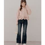 【S/Mサイズ展開】キラキラ後レースアップフレアパンツ | RMAF　NICE CLAUP / OLIVE des OLIVE | 詳細画像7 