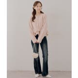 【S/Mサイズ展開】キラキラ後レースアップフレアパンツ | RMAF　NICE CLAUP / OLIVE des OLIVE | 詳細画像8 