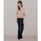 【S/Mサイズ展開】キラキラ後レースアップフレアパンツ | RMAF　NICE CLAUP / OLIVE des OLIVE | 詳細画像9 