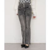 【S/Mサイズ展開】キラキラ後レースアップフレアパンツ | RMAF　NICE CLAUP / OLIVE des OLIVE | 詳細画像20 