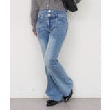 【S/Mサイズ展開】キラキラ後レースアップフレアパンツ | RMAF　NICE CLAUP / OLIVE des OLIVE | 詳細画像28 