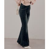 フェード | 【S/Mサイズ展開】キラキラ後レースアップフレアパンツ | RMAF　NICE CLAUP / OLIVE des OLIVE