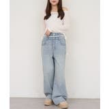 脇レースラインワイドデニムパンツ | RMAF NICE CLAUP / OLIVE des OLIVE | 詳細画像8