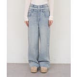 脇レースラインワイドデニムパンツ | RMAF NICE CLAUP / OLIVE des OLIVE | 詳細画像20