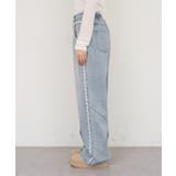 脇レースラインワイドデニムパンツ | RMAF NICE CLAUP / OLIVE des OLIVE | 詳細画像21