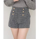 【ツイードコレクション】ダブルボタンショートパンツ | RMAF NICE CLAUP / OLIVE des OLIVE | 詳細画像1