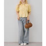 【7色展開】シャーリングペプラムブラウス | RMAF　NICE CLAUP / OLIVE des OLIVE | 詳細画像44 