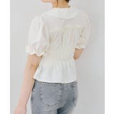 【7色展開】シャーリングペプラムブラウス | RMAF　NICE CLAUP / OLIVE des OLIVE | 詳細画像6 