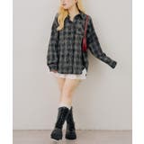 【着方いろいろ】kirakiraマルチチェックシャツ | RMAF　NICE CLAUP / OLIVE des OLIVE | 詳細画像17 