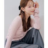 【5色展開】ハート釦袖レースラメカーディガン | RMAF　NICE CLAUP / OLIVE des OLIVE | 詳細画像23 