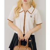 ベロアモールダブルジップ半袖ニット | RMAF　NICE CLAUP / OLIVE des OLIVE | 詳細画像10 