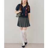 ベロアモールダブルジップ半袖ニット | RMAF　NICE CLAUP / OLIVE des OLIVE | 詳細画像25 