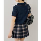 ベロアモールダブルジップ半袖ニット | RMAF　NICE CLAUP / OLIVE des OLIVE | 詳細画像5 