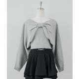 トップグレー | ビスチェセットリボンボレロニット | NICE CLAUP / OLIVE des OLIVE　OUTLET