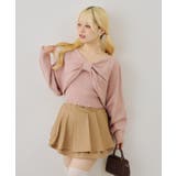ピンク | ビスチェセットリボンボレロニット | NICE CLAUP / OLIVE des OLIVE　OUTLET