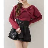 ボルドー | ビスチェセットリボンボレロニット | NICE CLAUP / OLIVE des OLIVE　OUTLET