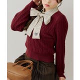 ボルドー | ドッキングボウタイニット | RMAF NICE CLAUP / OLIVE des OLIVE