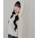 【5色展開】ラメケーブルジップアップパーカー | RMAF NICE CLAUP / OLIVE des OLIVE | 詳細画像3