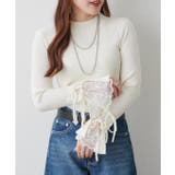 袖レース&リボンニットトップス | RMAF NICE CLAUP / OLIVE des OLIVE | 詳細画像2