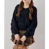 袖レースアップモールニットプルオーバー | RMAF NICE CLAUP / OLIVE des OLIVE | 詳細画像7