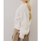 袖レースアップモールニットプルオーバー | RMAF NICE CLAUP / OLIVE des OLIVE | 詳細画像15