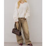 袖レースアップモールニットプルオーバー | RMAF NICE CLAUP / OLIVE des OLIVE | 詳細画像17