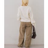 袖レースアップモールニットプルオーバー | RMAF NICE CLAUP / OLIVE des OLIVE | 詳細画像19