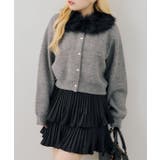 フェイクファー衿ニットカーディガン | RMAF　NICE CLAUP / OLIVE des OLIVE | 詳細画像31 