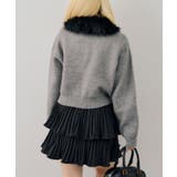 フェイクファー衿ニットカーディガン | RMAF　NICE CLAUP / OLIVE des OLIVE | 詳細画像34 