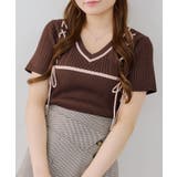 レースアップ半袖ニット | RMAF NICE CLAUP / OLIVE des OLIVE | 詳細画像10