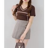 レースアップ半袖ニット | RMAF NICE CLAUP / OLIVE des OLIVE | 詳細画像11