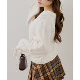 袖レースアップラメモールニット | RMAF NICE CLAUP / OLIVE des OLIVE | 詳細画像12