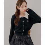ブラック | 衿フェザーケーブルポロ | RMAF NICE CLAUP / OLIVE des OLIVE