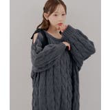 肩あきリボンニットワンピース | RMAF　NICE CLAUP / OLIVE des OLIVE | 詳細画像2 