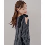肩あきリボンニットワンピース | RMAF　NICE CLAUP / OLIVE des OLIVE | 詳細画像5 