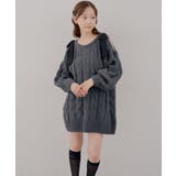 肩あきリボンニットワンピース | RMAF　NICE CLAUP / OLIVE des OLIVE | 詳細画像6 