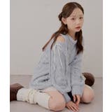 肩あきサイドリボンニットワンピース | RMAF NICE CLAUP / OLIVE des OLIVE | 詳細画像1