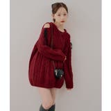 肩あきサイドリボンニットワンピース | RMAF NICE CLAUP / OLIVE des OLIVE | 詳細画像38