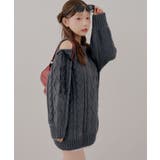 肩あきサイドリボンニットワンピース | RMAF NICE CLAUP / OLIVE des OLIVE | 詳細画像46