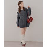 肩あきサイドリボンニットワンピース | RMAF NICE CLAUP / OLIVE des OLIVE | 詳細画像47