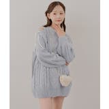 肩あきサイドリボンニットワンピース | RMAF NICE CLAUP / OLIVE des OLIVE | 詳細画像3