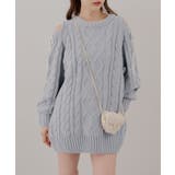 肩あきサイドリボンニットワンピース | RMAF NICE CLAUP / OLIVE des OLIVE | 詳細画像6