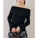 ブラック | ドロストオフショルニット | RMAF NICE CLAUP / OLIVE des OLIVE