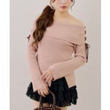 ピンク | ドロストオフショルニット | RMAF NICE CLAUP / OLIVE des OLIVE