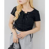 ブラック | ドロストとレースアップテレコトップス | RMAF NICE CLAUP / OLIVE des OLIVE