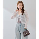 【セットアイテム】レースカーディガン×カップ付きレースキャミ | RMAF　NICE CLAUP / OLIVE des OLIVE | 詳細画像7 
