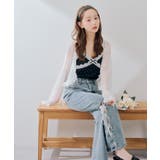 【セットアイテム】レースカーディガン×カップ付きレースキャミ | RMAF　NICE CLAUP / OLIVE des OLIVE | 詳細画像50 