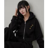ブラック | ナポレオン風ジップアップパーカー | RMAF　NICE CLAUP / OLIVE des OLIVE